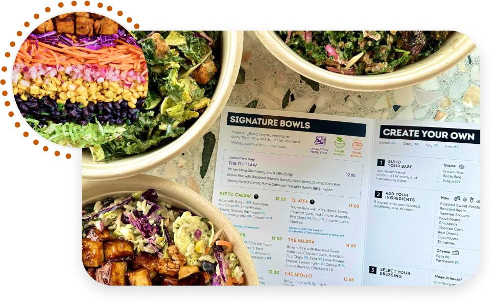 Roots Natural Kitchen Menu